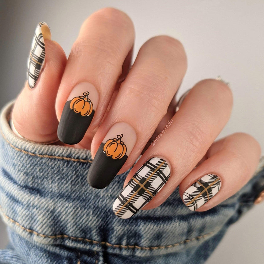 Plaid Perfection (m267) - Nail Stamping Plate