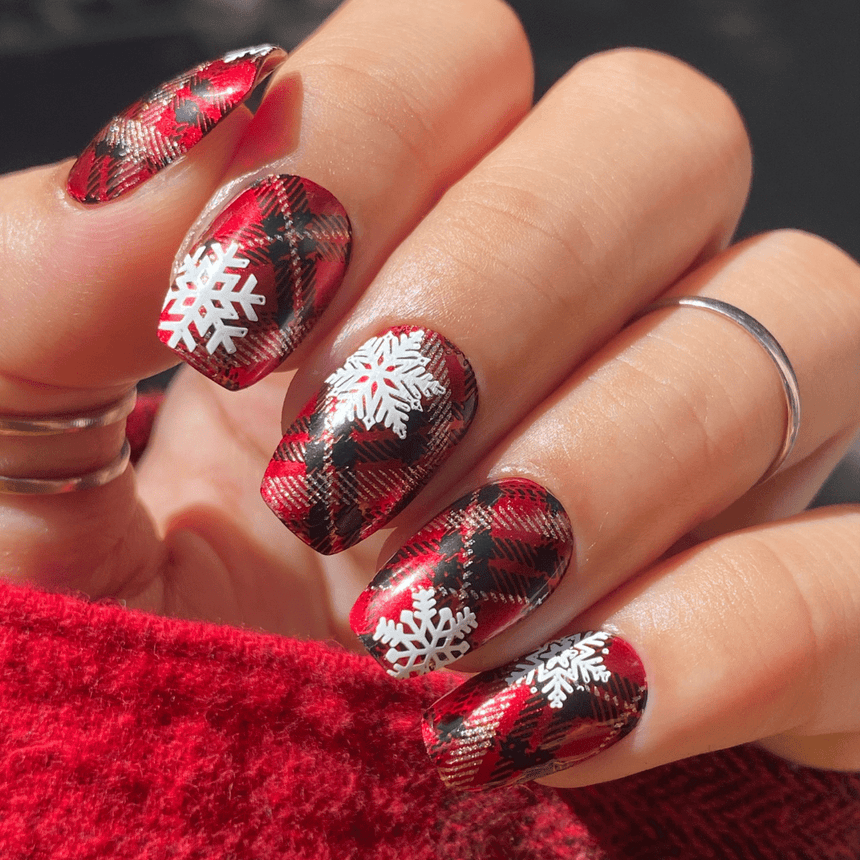 Plaid Season (M336) - Nail Stamping Plate