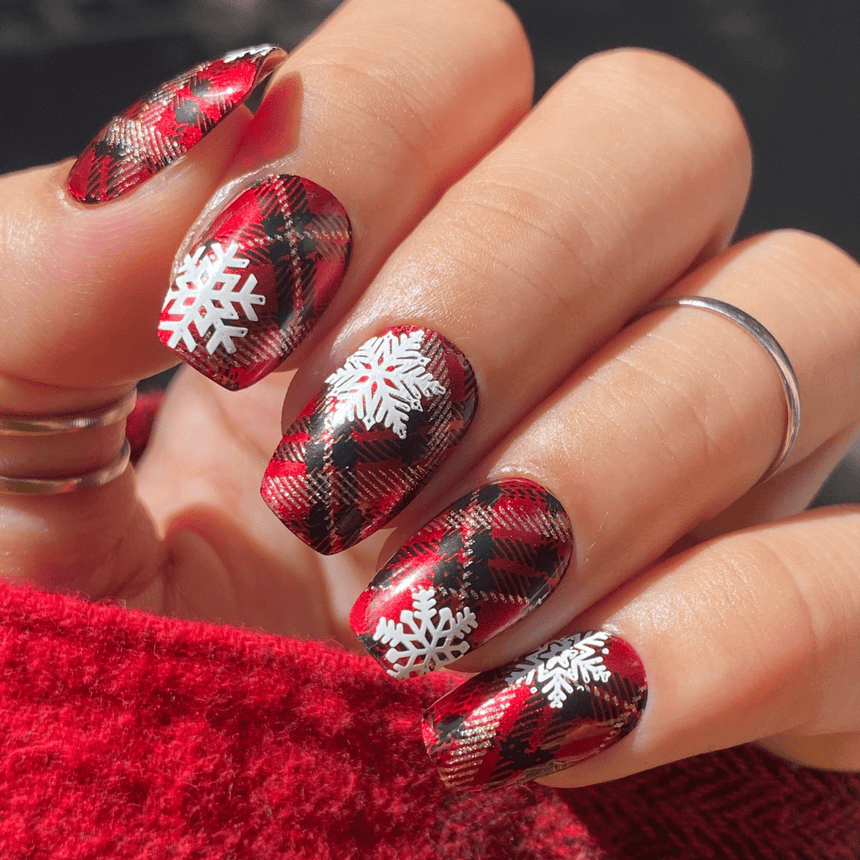 Plaid Season (M336) - Nail Stamping Plate
