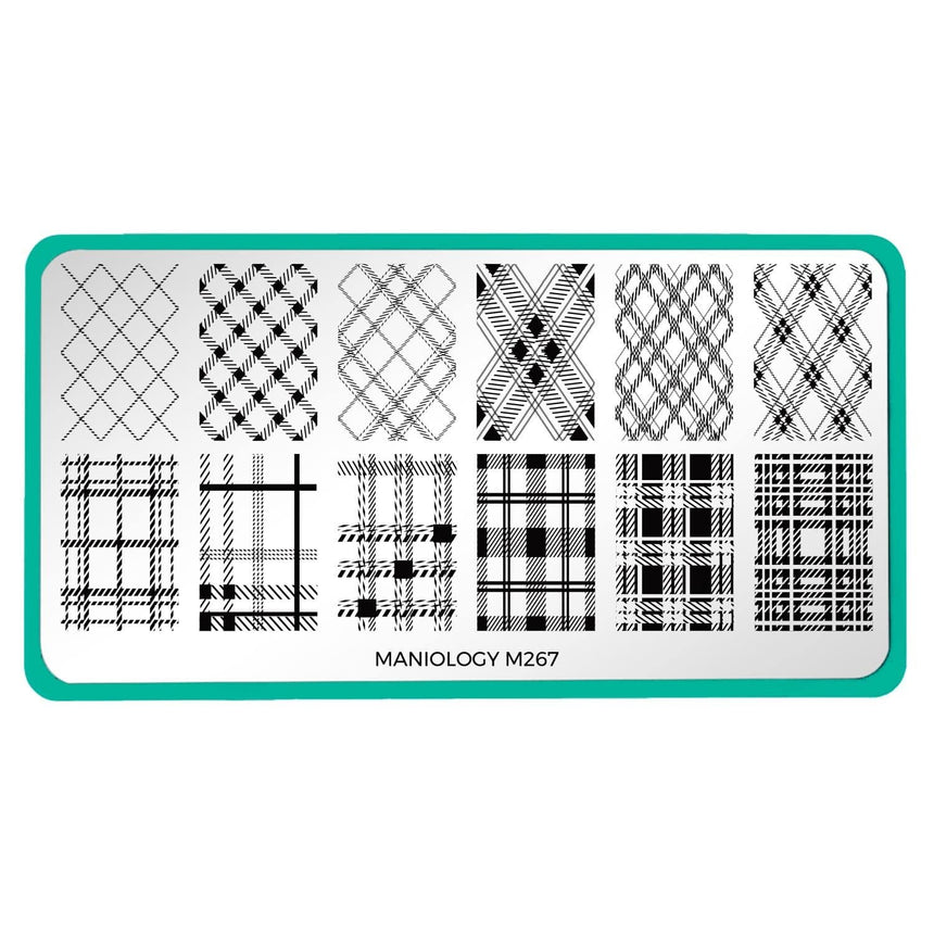Plaid Perfection (m267) - Nail Stamping Plate