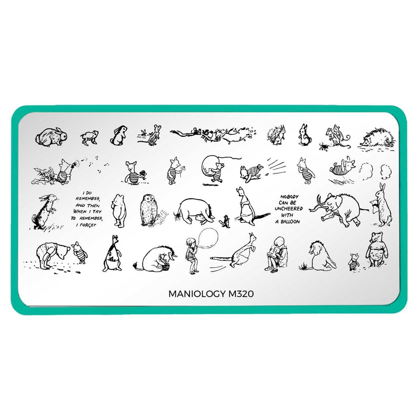 Pooh and Friends (M320) - Nail Stamping Plate