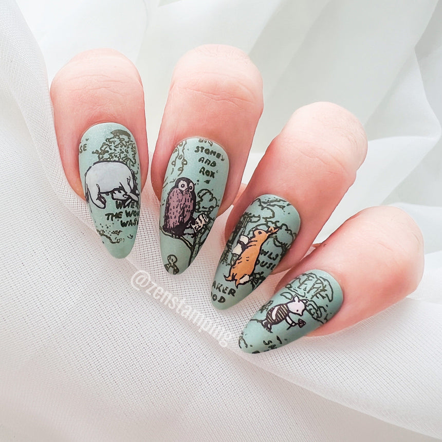 Pooh and Friends (M320) - Nail Stamping Plate