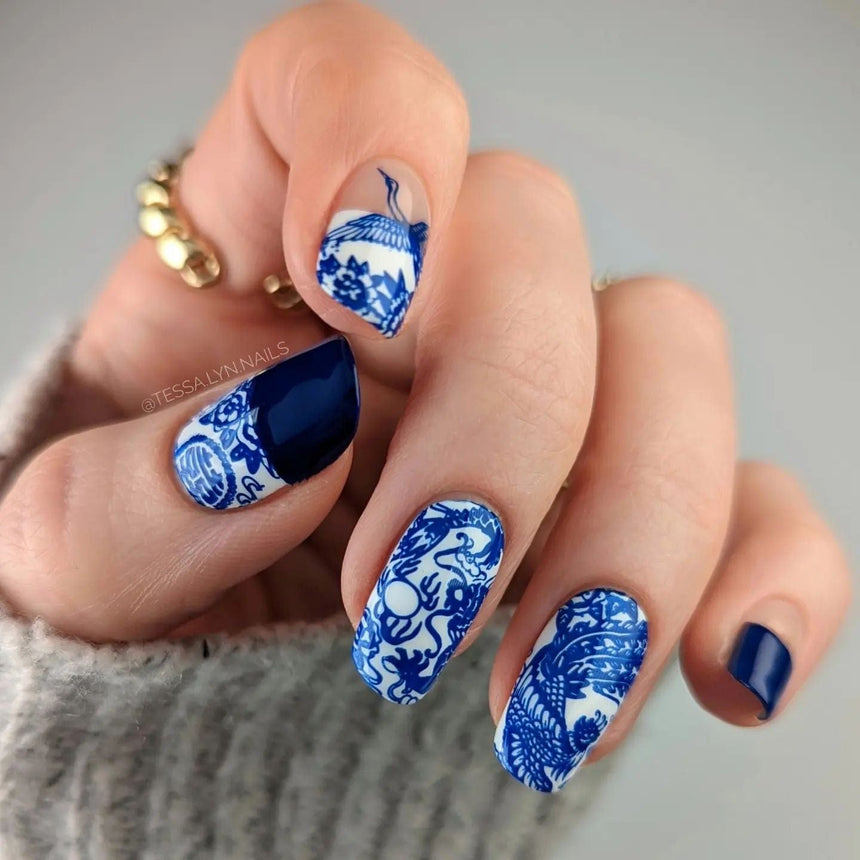 Porcelain: Chinese Ceramic Nail Stamping Starter Kit