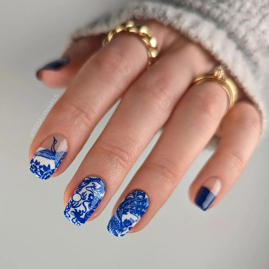 Porcelain (m252) - Nail Stamping Plate
