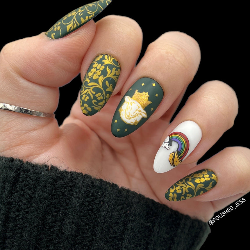 Pot of Gold (M355) - Nail Stamping Plate