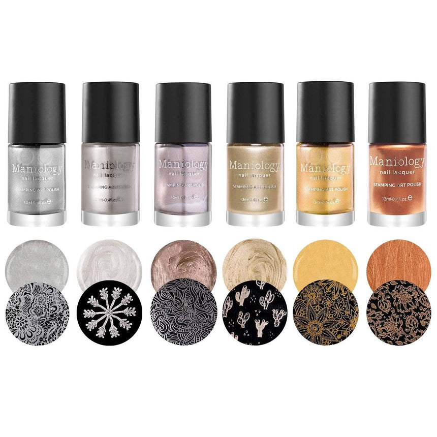 Precious Metals: 6-Piece Metallic Stamping Polish Set