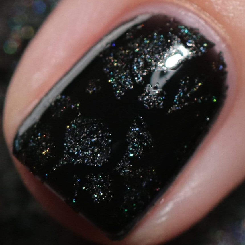 Raven (B402) - Black Sand Stamping Polish