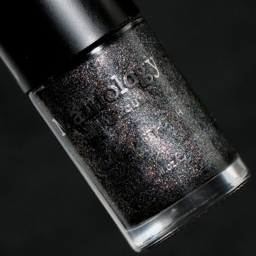 Raven (B402) - Black Sand Stamping Polish