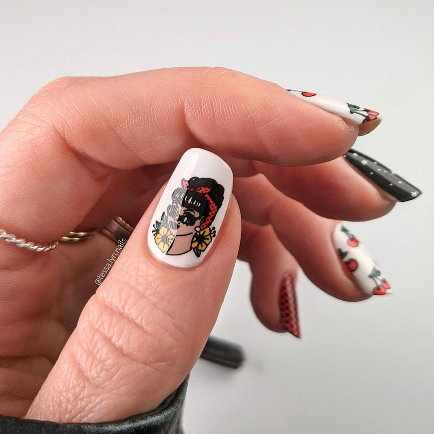 Rockabilly (m228) - Nail Stamping Plate