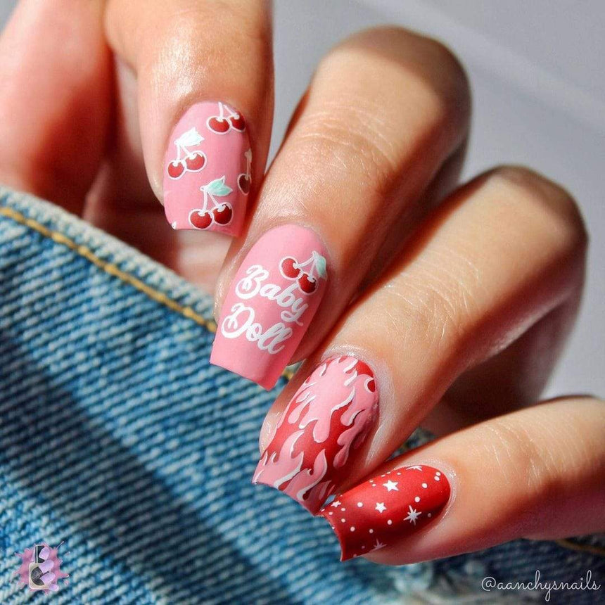 Rockabilly (m228) - Nail Stamping Plate