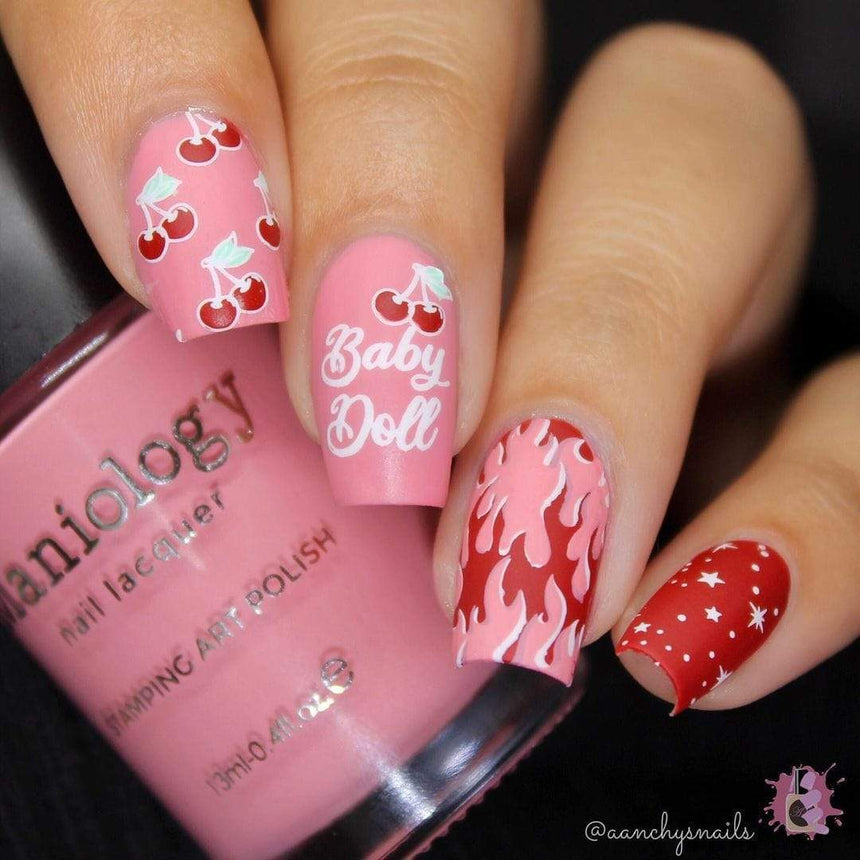 Rockabilly (m228) - Nail Stamping Plate