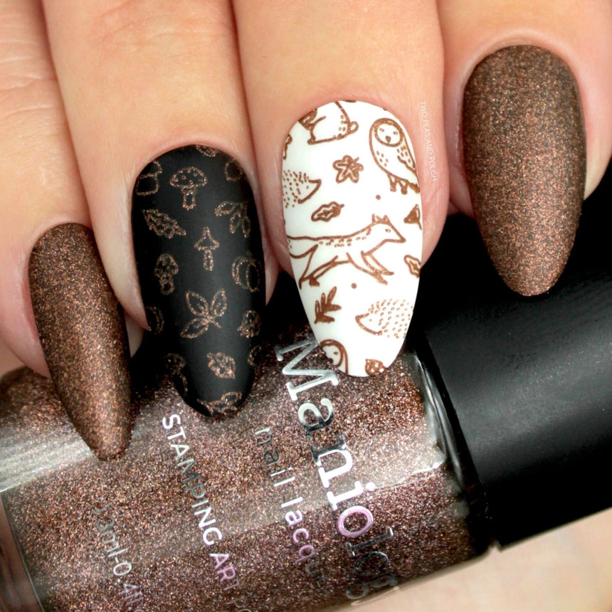 Rustic: Brick (B453) - Brown Sand Stamping Polish
