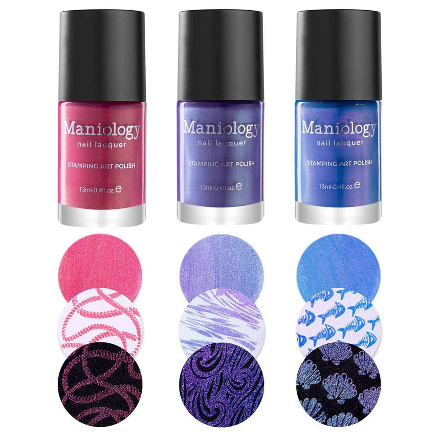 Sandy Beach: 3-Piece Duochrome Stamping Polish Set