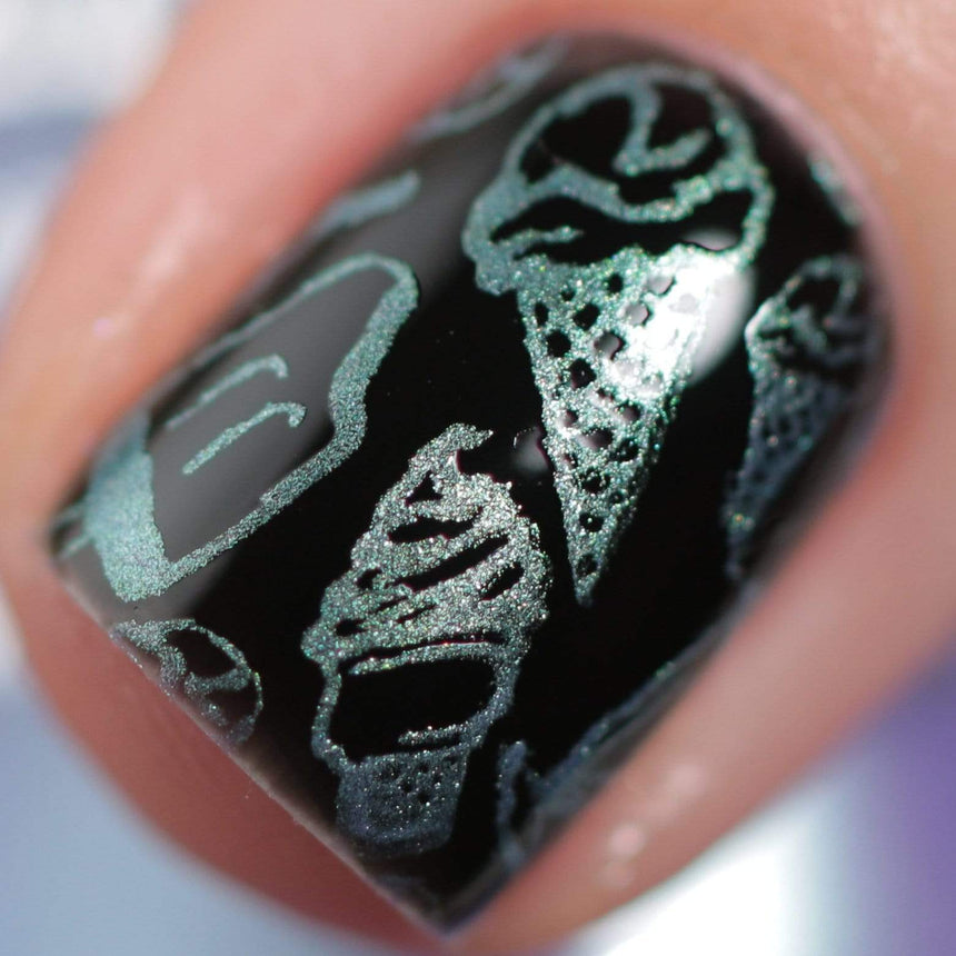 Sandy Beach: Kailua (B393) - Duochrome Purple Stamping Polish