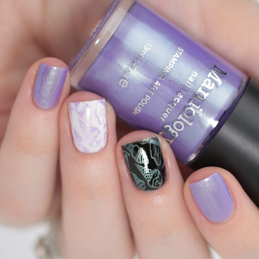 Sandy Beach: Kailua (B393) - Duochrome Purple Stamping Polish