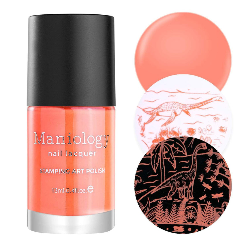 School's Out: Summer Fun (B291) - Neon Orange Stamping Polish