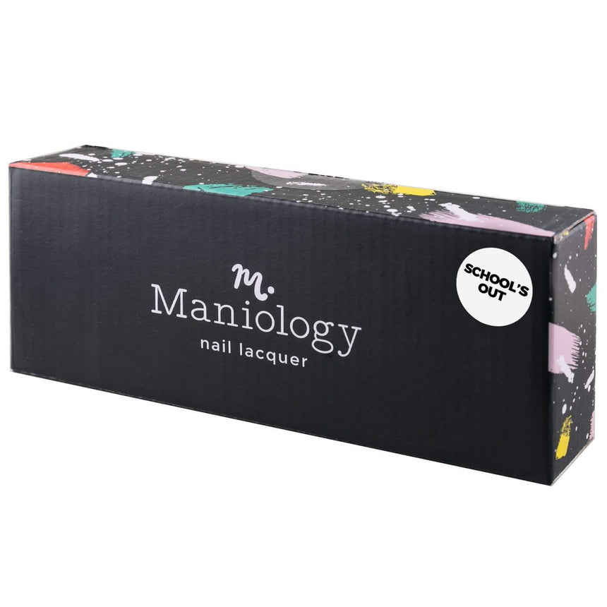 6-Piece vibrant neon hues stamping polishes from Our School's Out collection by Maniology.