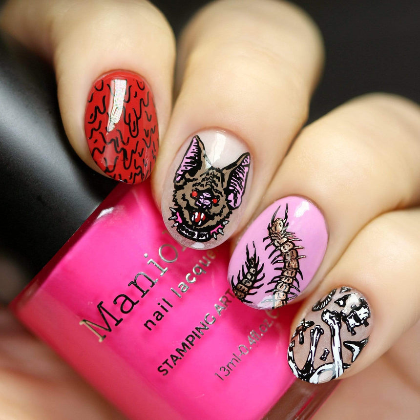 School's Out: Slam Book (B290) - Neon Pink Stamping Polish