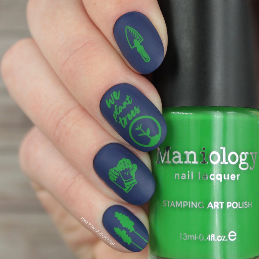 Seedling (B429) - Green Cream Stamping Polish