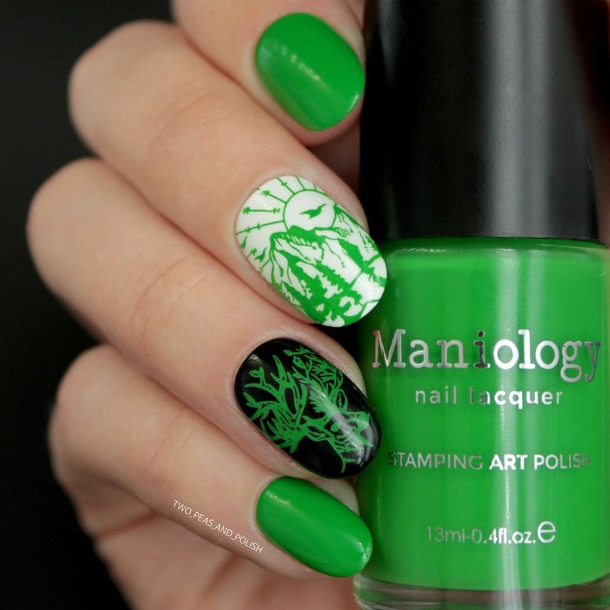 Seedling (B429) - Green Cream Stamping Polish