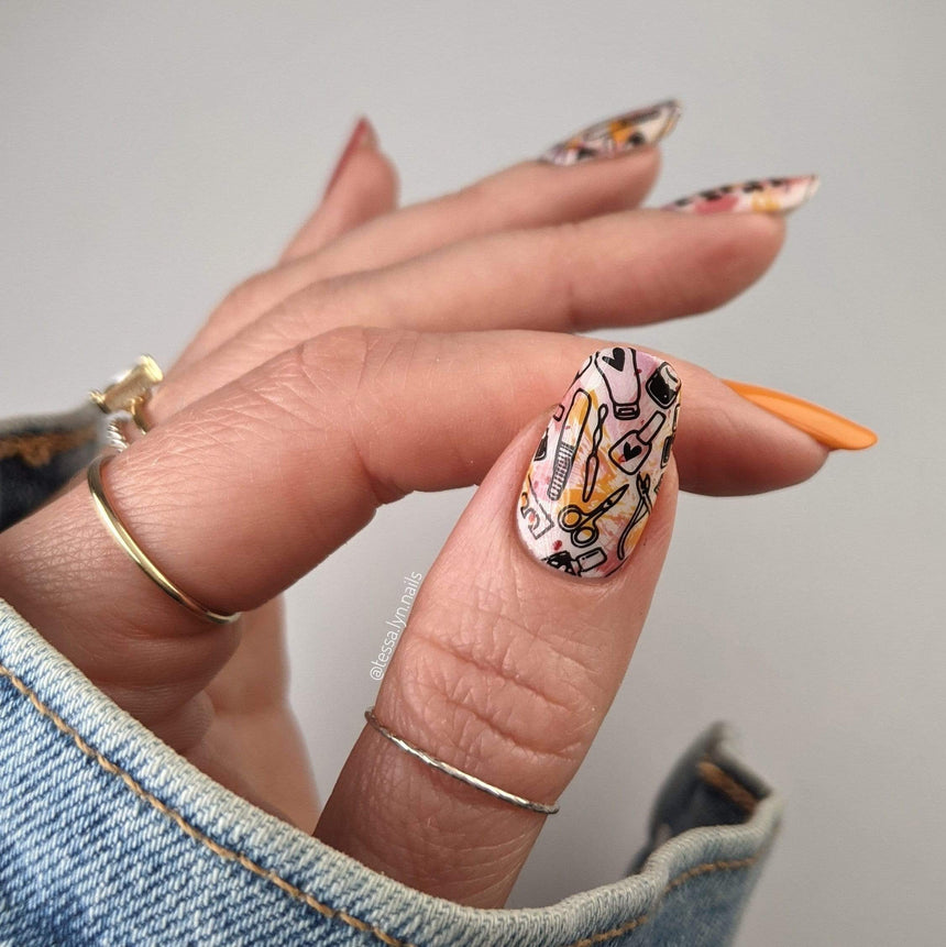 Self Love (M266) - Nail Stamping Plate