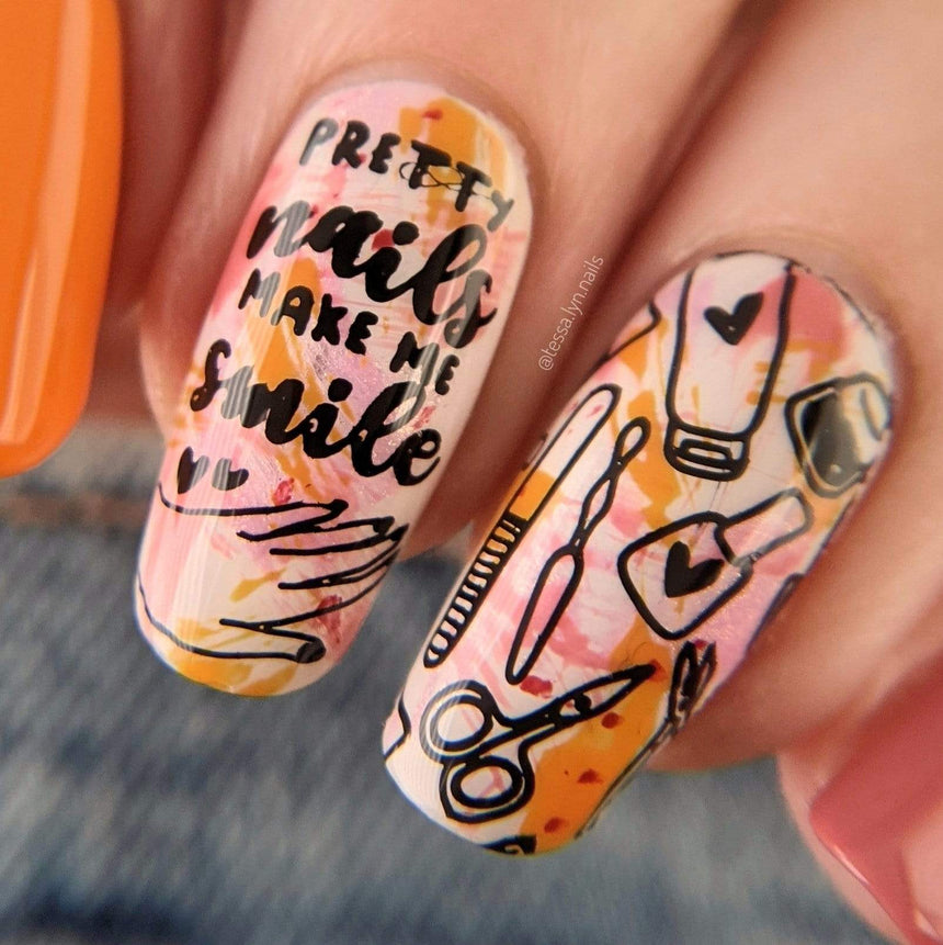 Self Love (M266) - Nail Stamping Plate