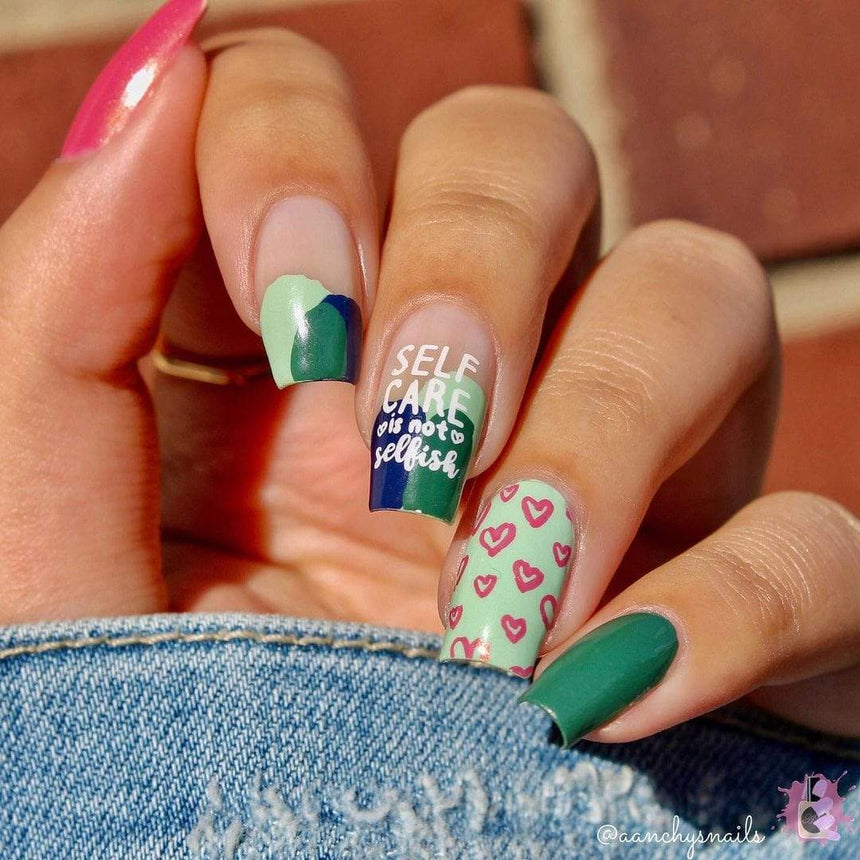Self Love (M266) - Nail Stamping Plate