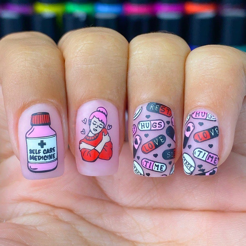 Self Love (M266) - Nail Stamping Plate