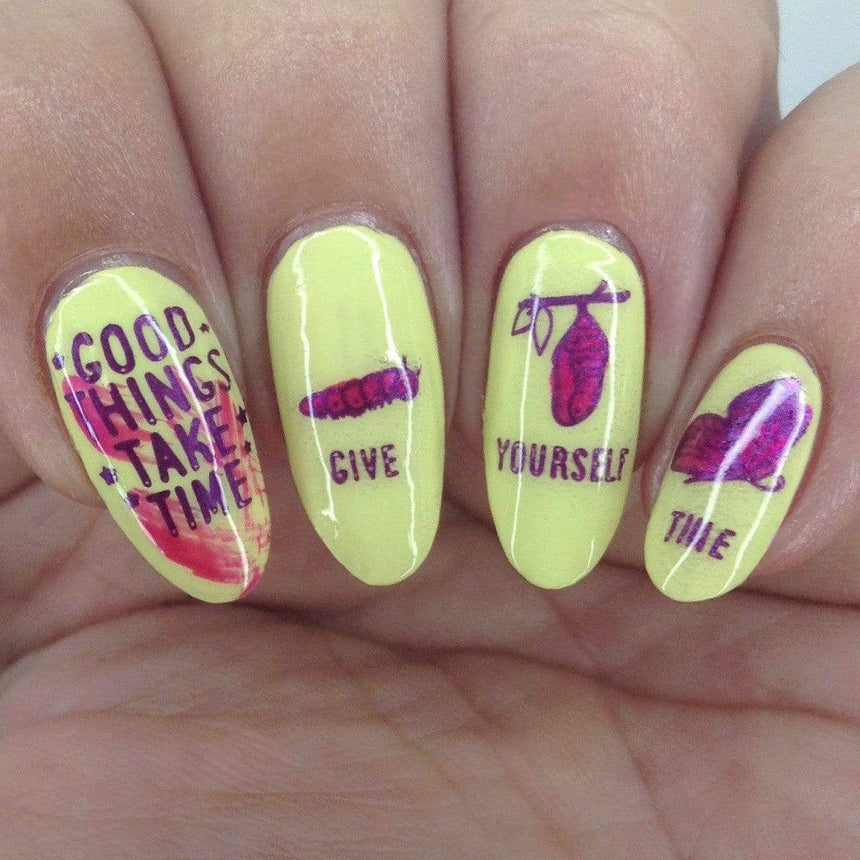 Serenity (B413) - Purple Silver Metallic Stamping Polish