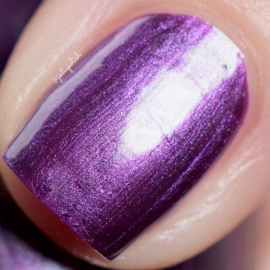 Serenity (B413) - Purple Silver Metallic Stamping Polish