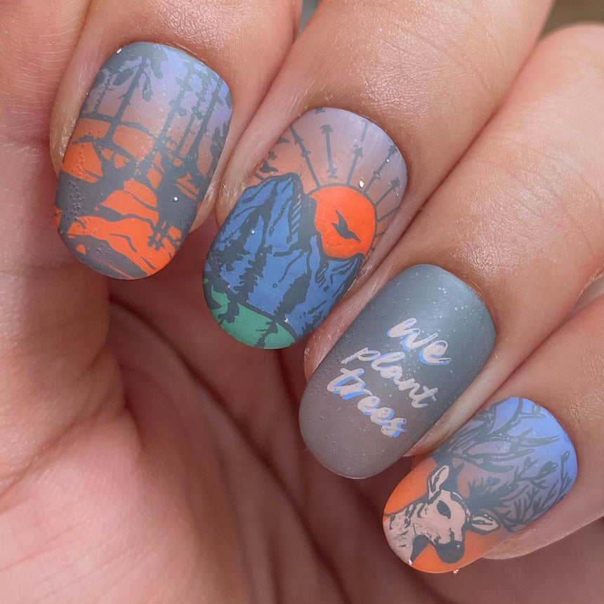 SFAC: One Tree Planted (m294) - Nail Stamping Plate