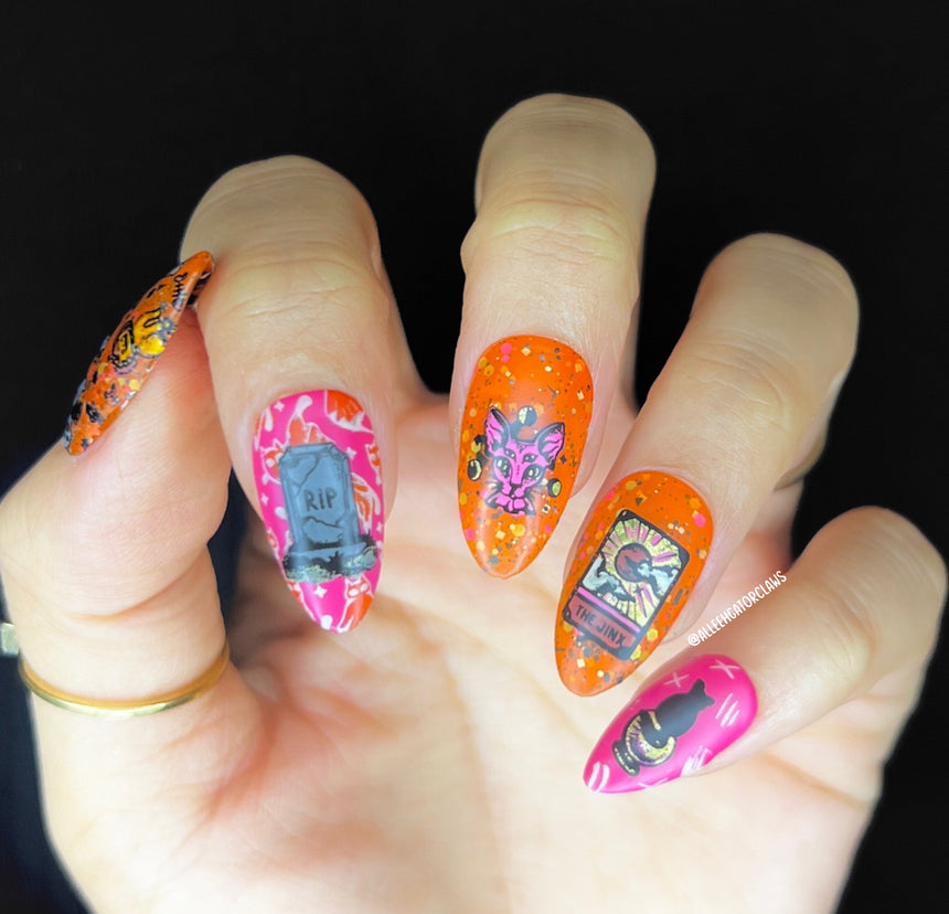 Shadowy Halloween (M312-M316) - Set of 5 Nail Stamping Plates