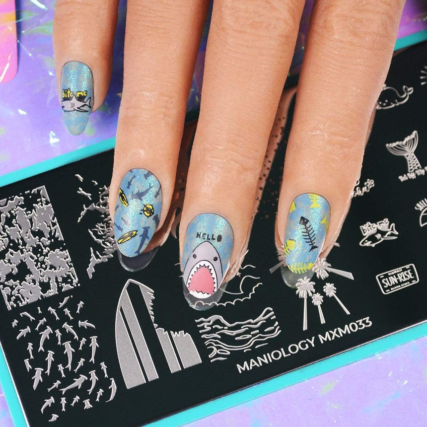 Shark Bait (B339) - Light Blue Cream Stamping Polish