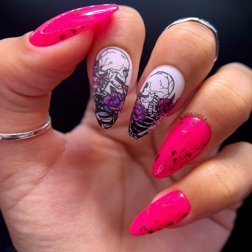 Seashell ManixMe Neon Pink Nail Stamping Polish | Maniology