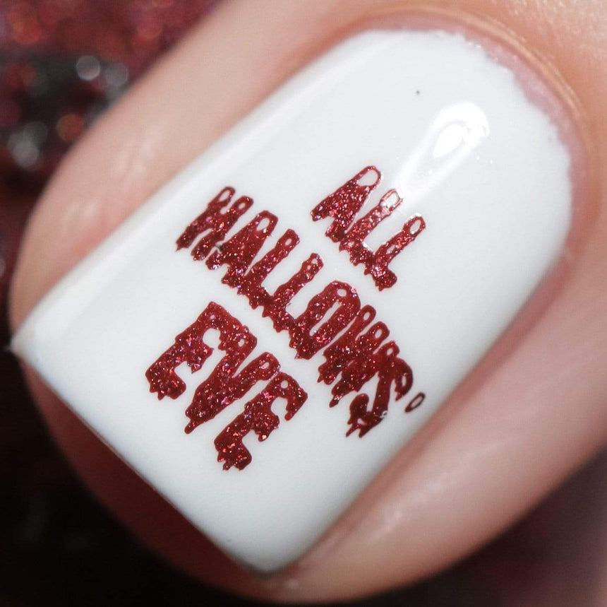 Slasher (B401) - Ruby Red Sand Stamping Polish