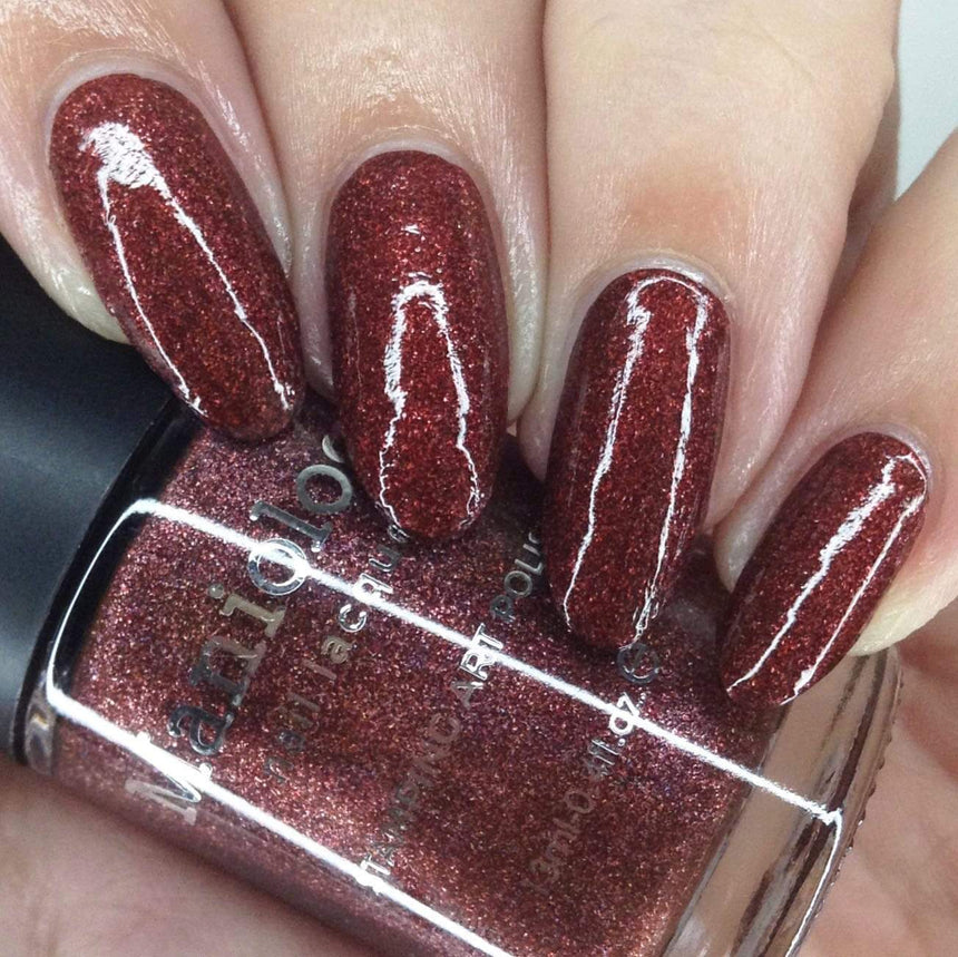 Slasher (B401) - Ruby Red Sand Stamping Polish