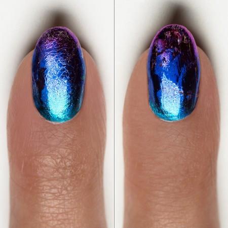 An image of a nail with Maniology's No Smudge Top coat.
