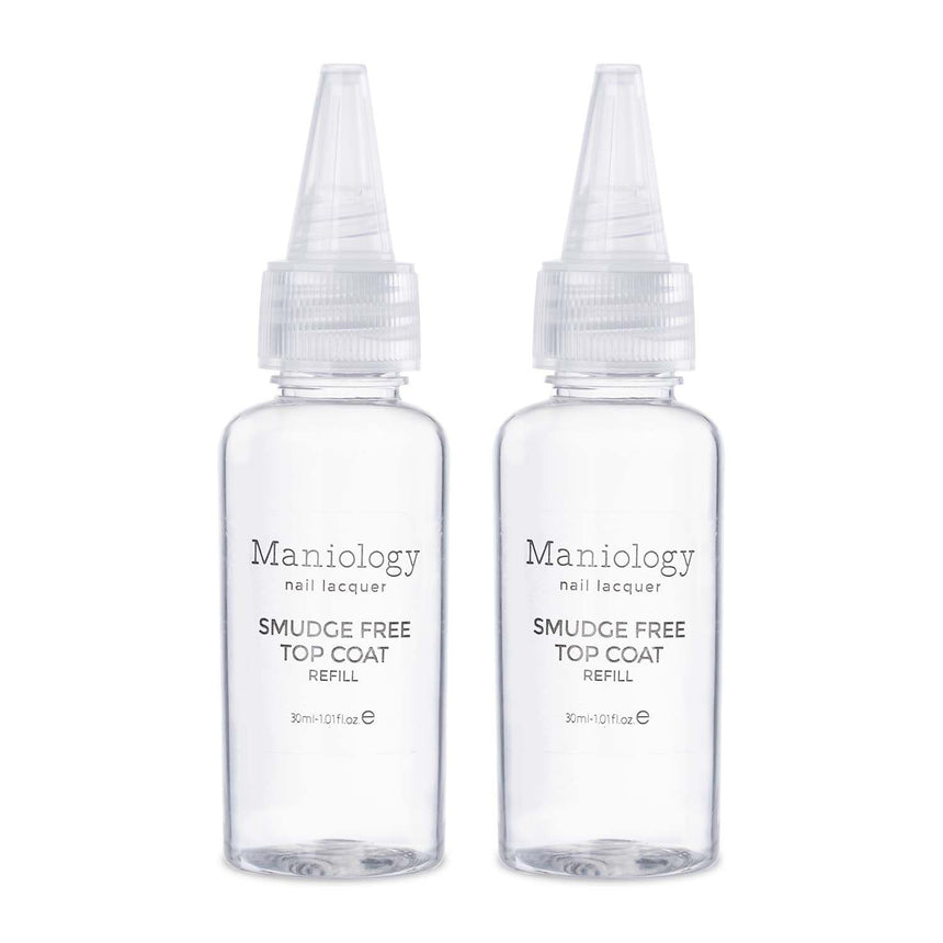 Smudge-Free Top Coat Refill Set - Includes (2) 30ml Bottles
