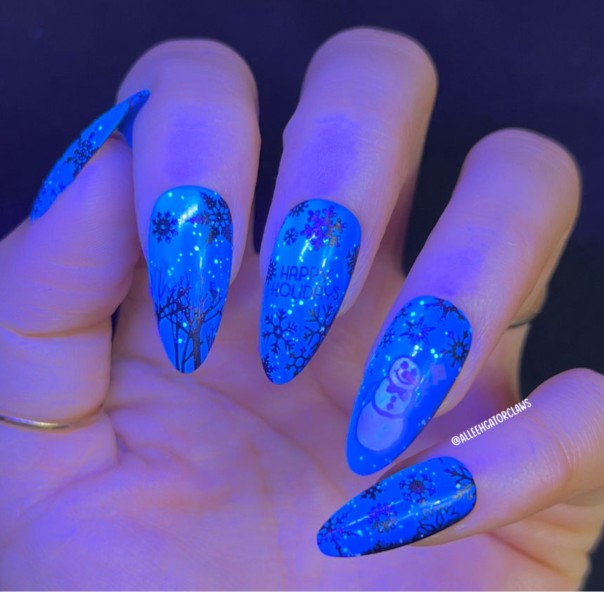 Snow Day (M338) - Nail Stamping Plate