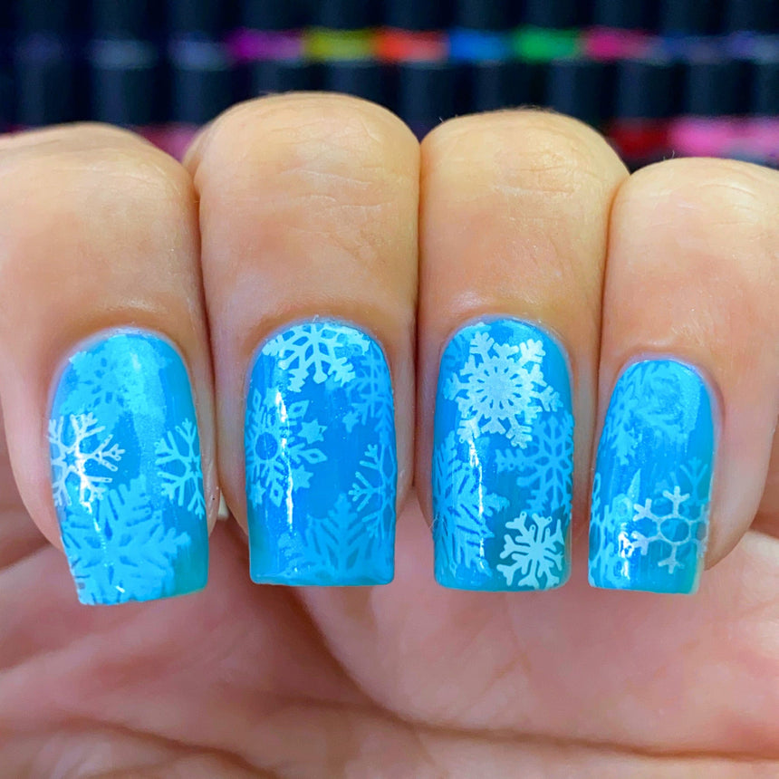 Snow Day (M338) - Nail Stamping Plate