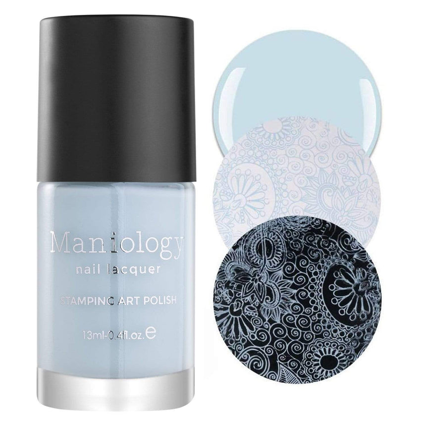 Snowflake Waltz Collection: Doll Dance - Light Blue Cream Stamping Polish
