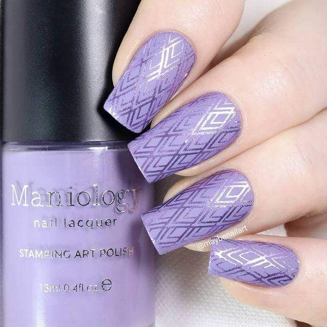 Snowflake Waltz Collection: Marzipan (B228) - Mauve Cream Stamping Polish