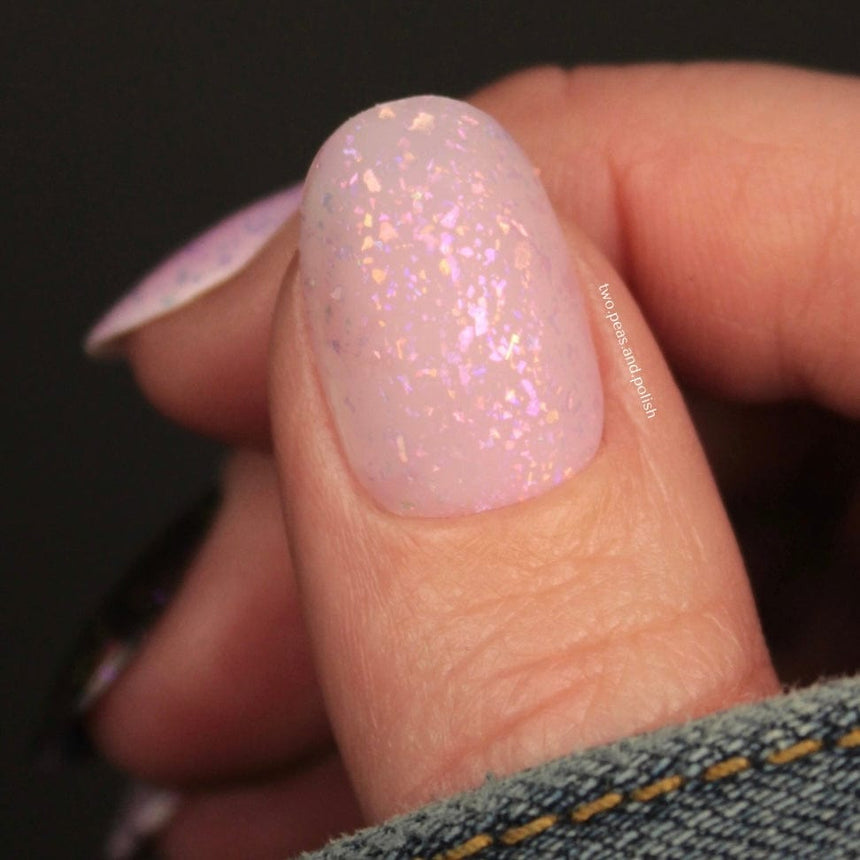 Songbird: Violet Starling (P143) - Purple Jelly Flakies Topper Nail Polish