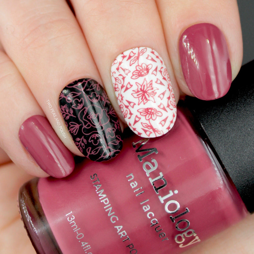 Sonnet (B425) - Rouge Rose Pink Cream Stamping Polish