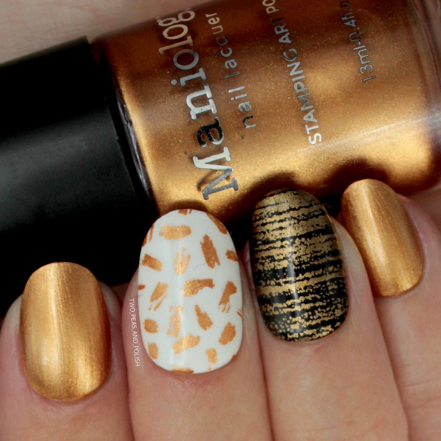 Spiced Orange (B248) - Metallic Copper Orange Stamping Polish