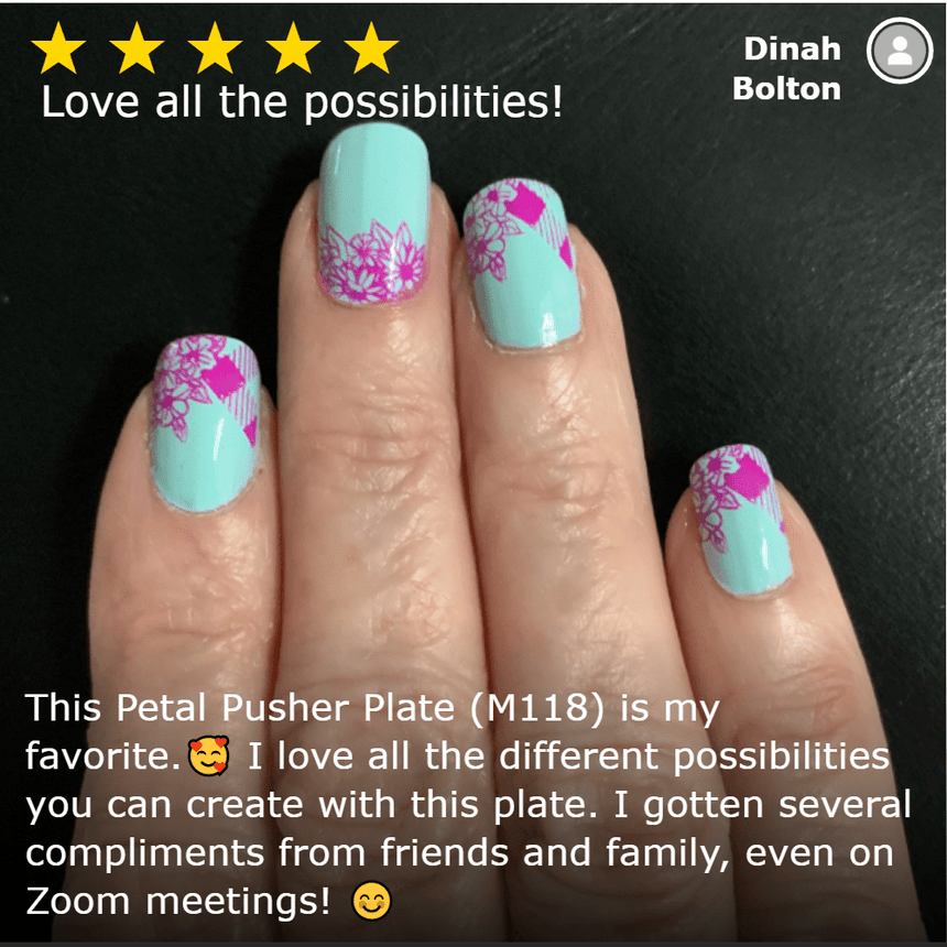 Spring Occasions: Petal Pusher (M118) - Nail Stamping Plate