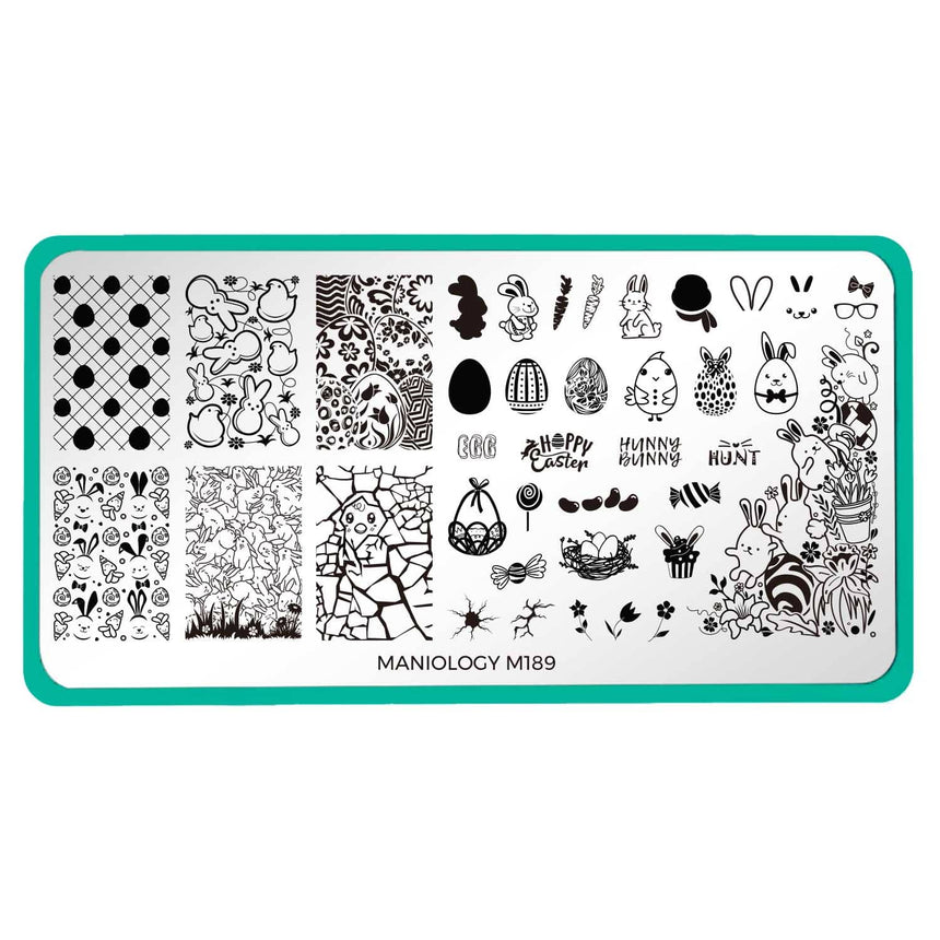 Spring Occasions: What's Crackin Easter (m189) - Nail Stamping Plate