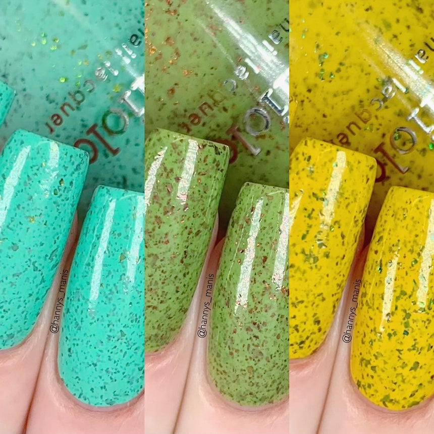 Spring Sonata: 3-Piece Creamy Flakies Nail Polish Set