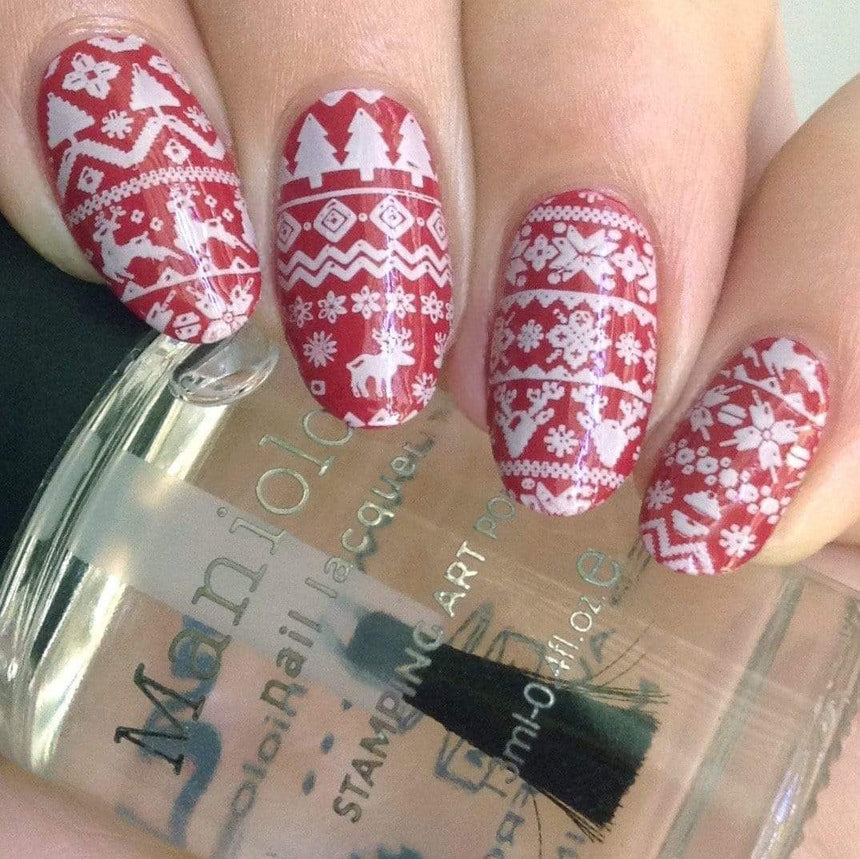 Spruced Up (m167) - Nail Stamping Plate