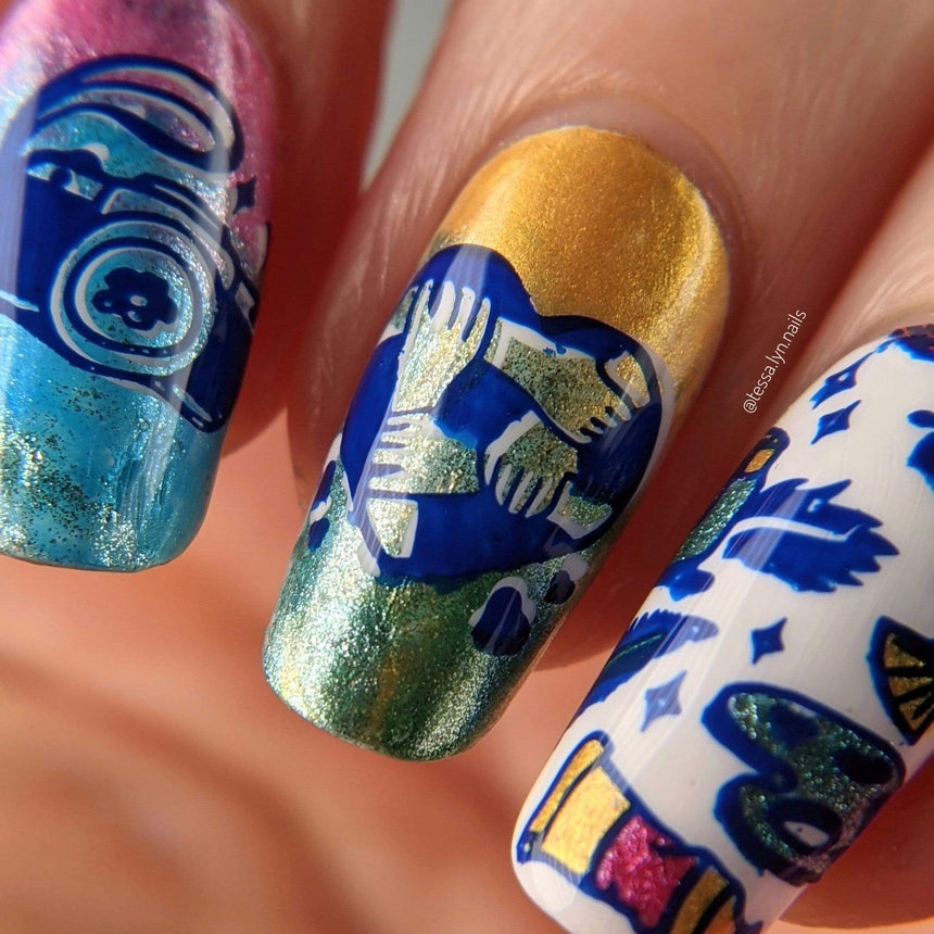 Stamp For A Cause: Hawaii Arts Alliance (M218) - Nail Stamping Plate